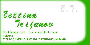 bettina trifunov business card